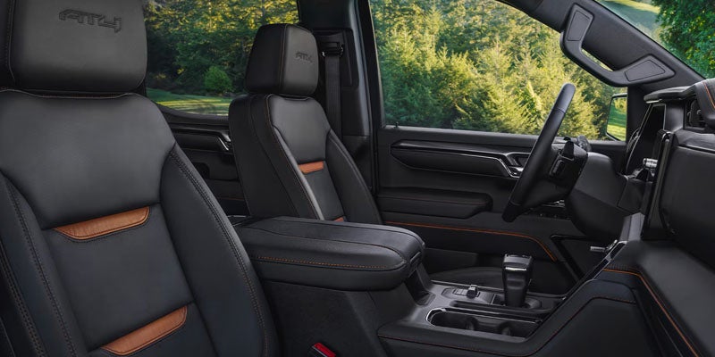 GMC Sierra interior cabin view